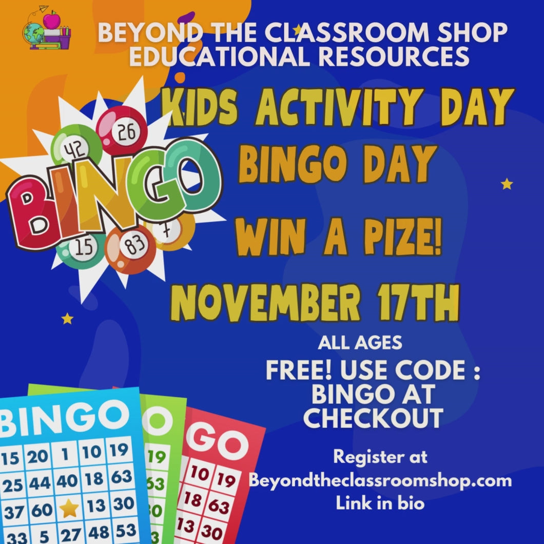 FREE Kids BINGO Day Nov.17th @ 6pm