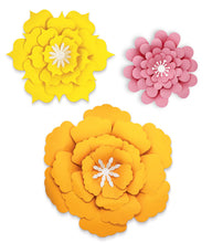 Load image into Gallery viewer, Orange, Yellow, Pink Flowers Dimensional Accent