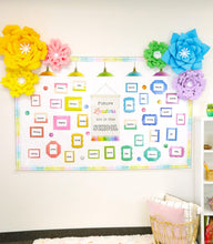 Load image into Gallery viewer, Orange, Yellow, Pink Flowers Dimensional Accent