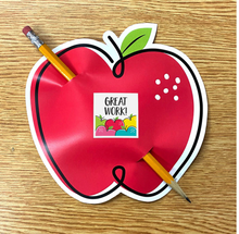 Load image into Gallery viewer, Doodle Apple Red 6" Designer Cut-Outs