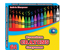 Load image into Gallery viewer, 64 Pack Crayons with Sharpener