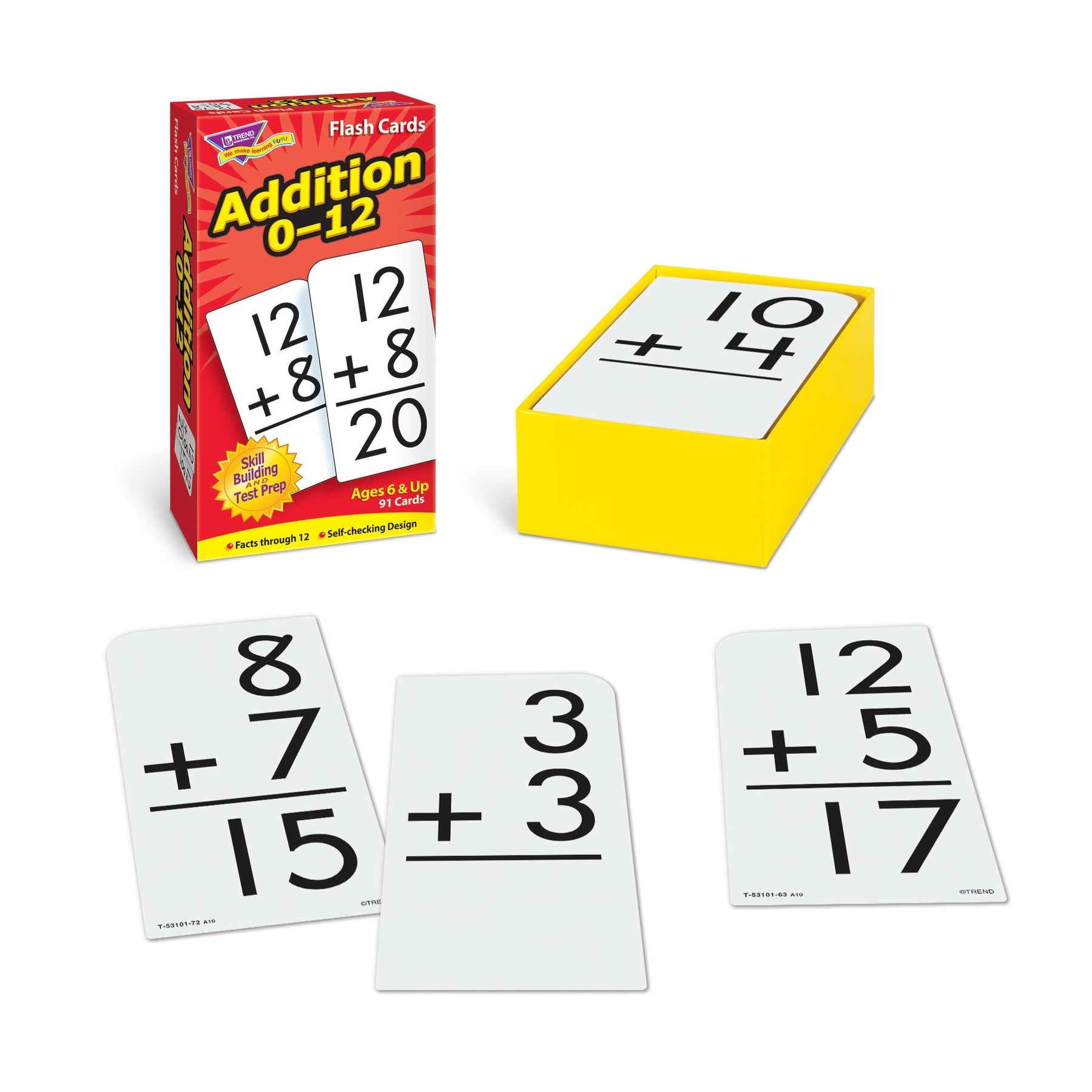 Addition Flash Cards Full Box Set - All Facts 0-12