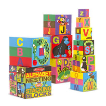 Load image into Gallery viewer, Melissa & Doug Alphabet Nesting and Stacking Blocks