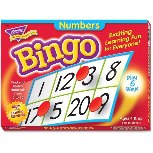 Numbers Bingo Learning Game