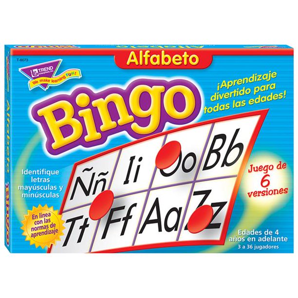 Spanish Alphabet Bingo