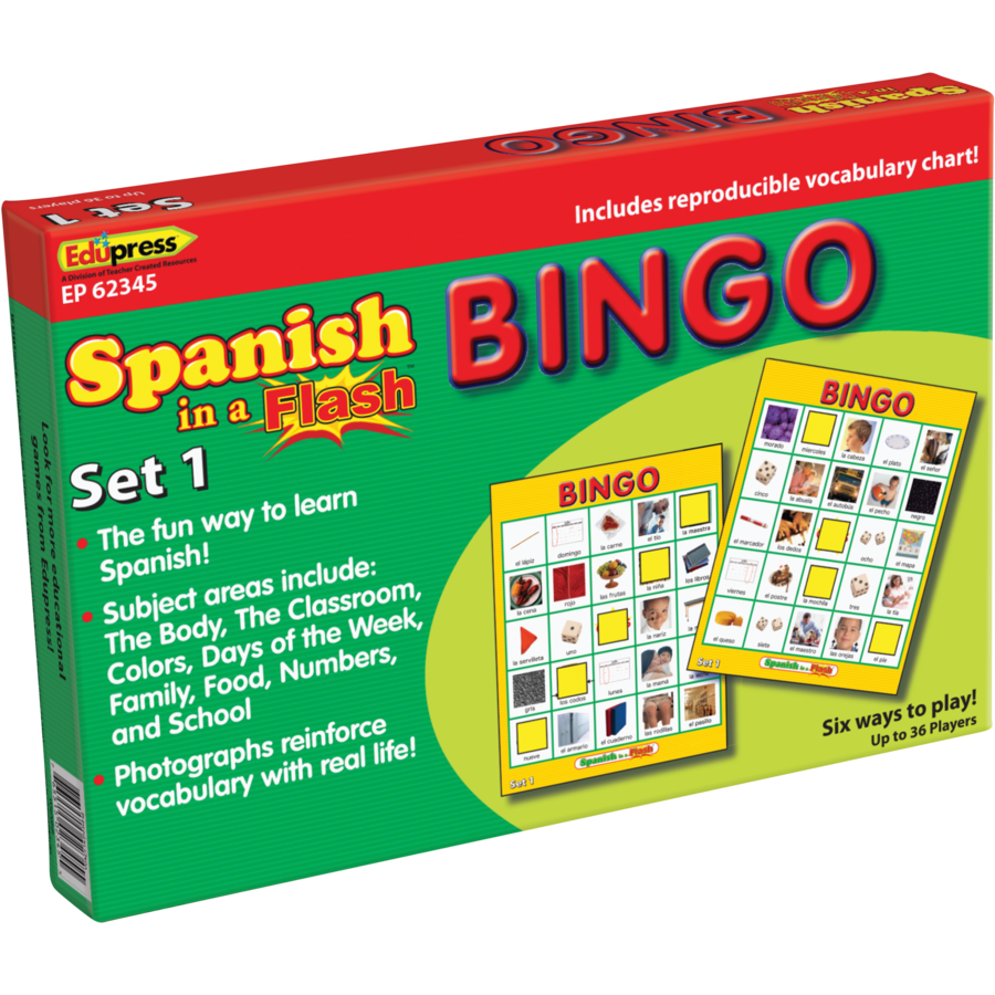 Spanish in a Flash Bingo Set