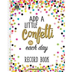 Confetti Record Book Record Book