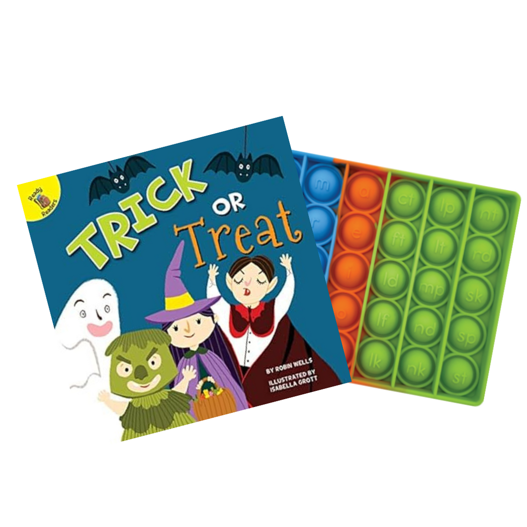 Push and Pop - Phonics Word Builder & Trick or Treat Book