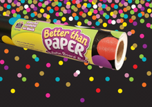 Load image into Gallery viewer, Colorful Confetti on Black Better Than Paper Bulletin Board Roll

